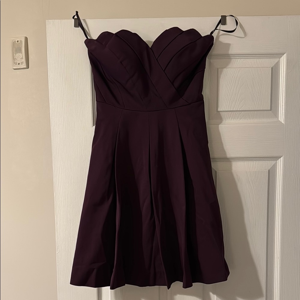 Weddington Way Purple Strapless A-line Dress